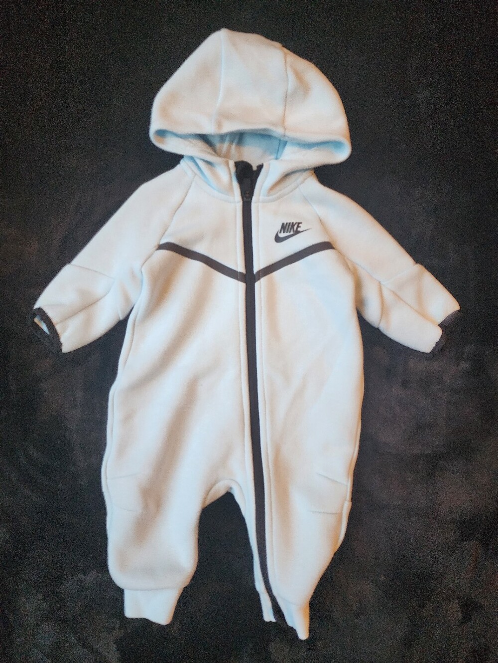 Nike Tech Romper in Light Blue